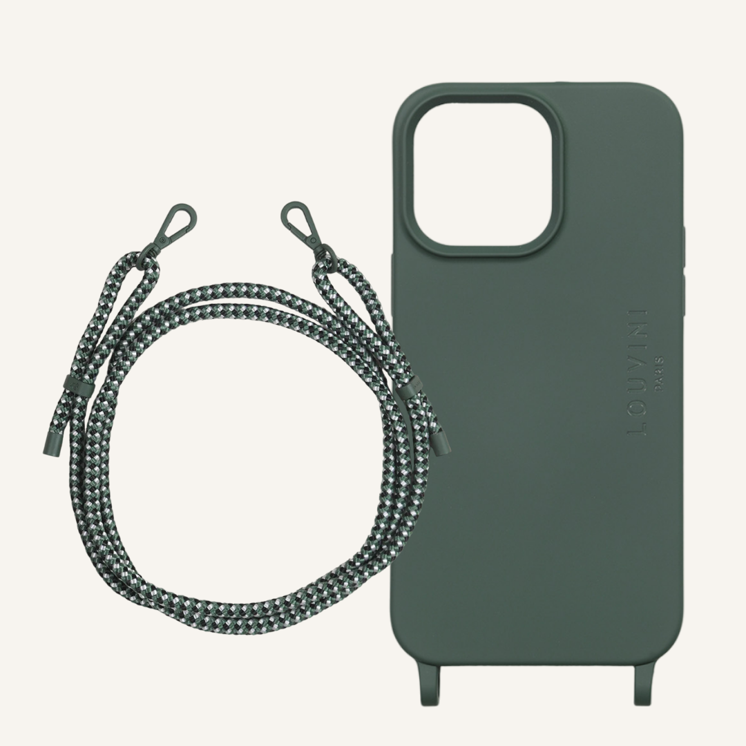 Milo Olive iPhone Case & Sam Black-green Cord