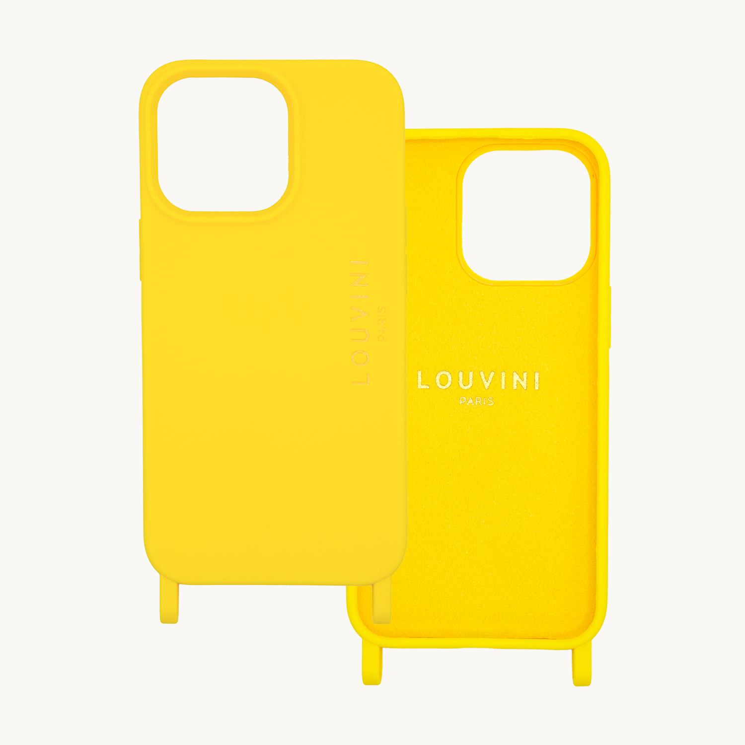 IPHONE CASE WITH LOOPS MILO - YELLOW