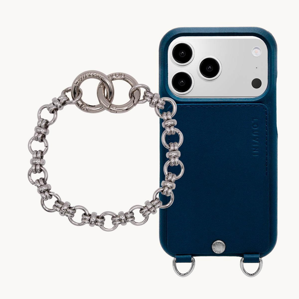 OSCAR Silver Navy iPhone Case & Bracelet PETIT BECKY Silver