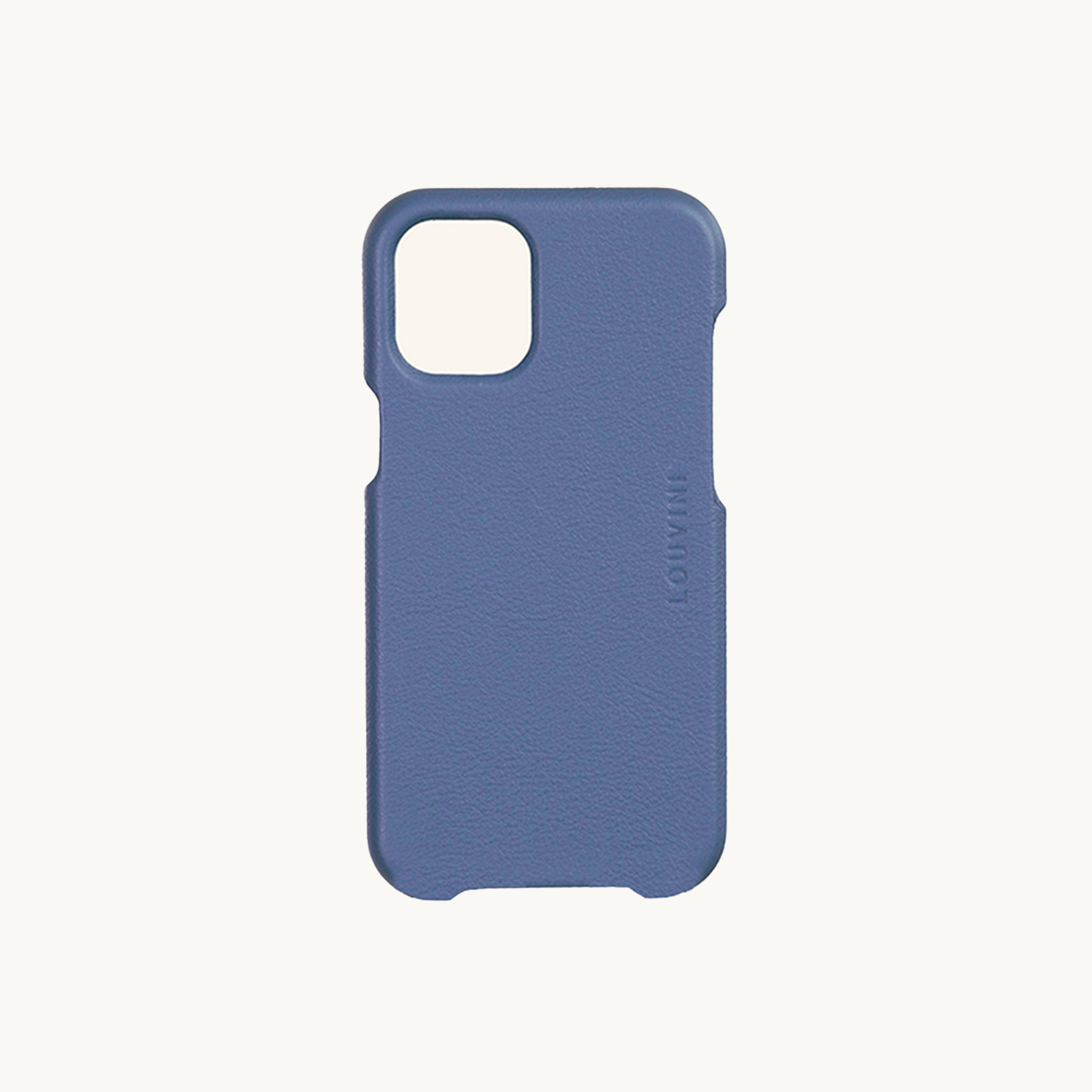 LEATHER IPHONE CASE WITH WALLET OSCAR - BLUE