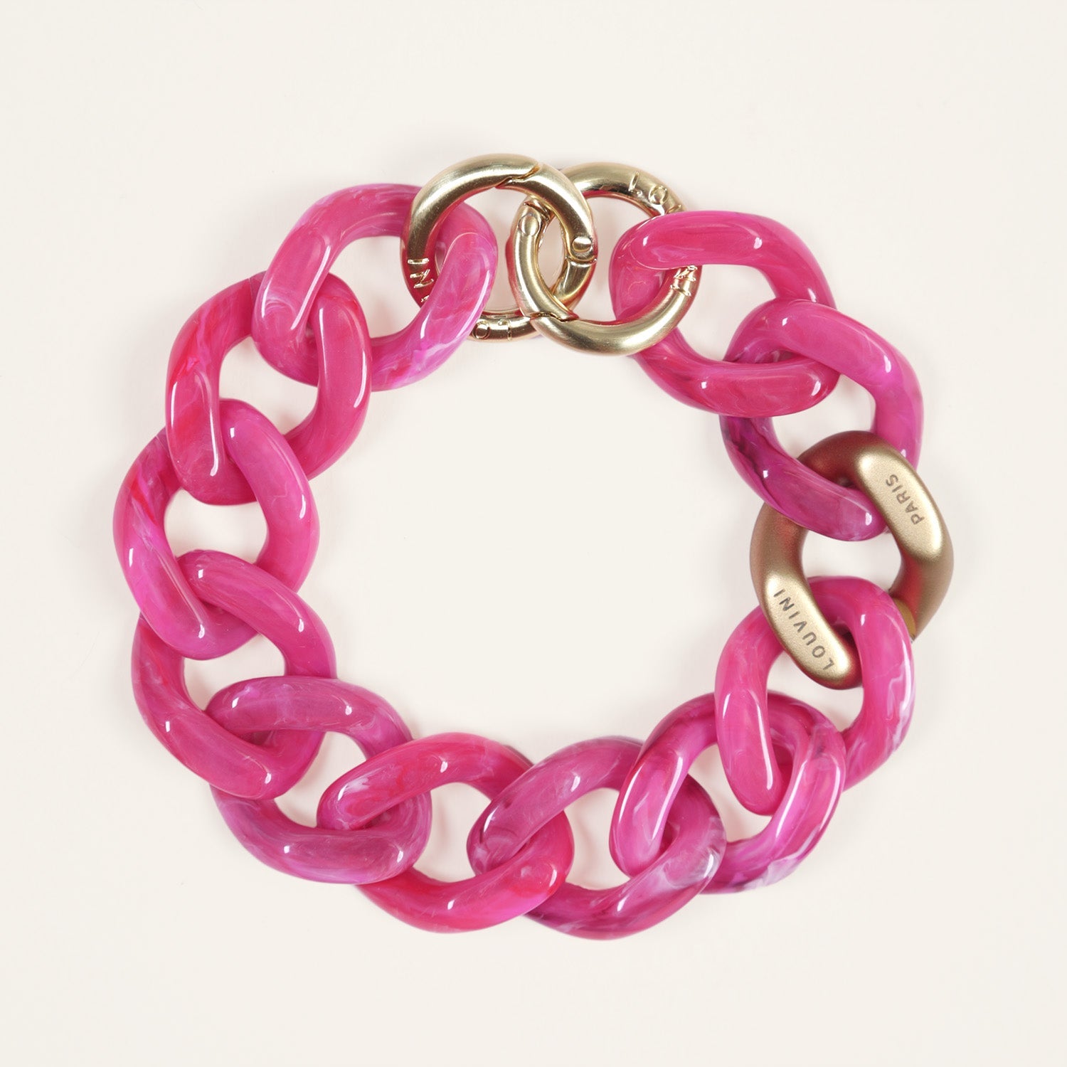 bracelet telephone rose fucshia