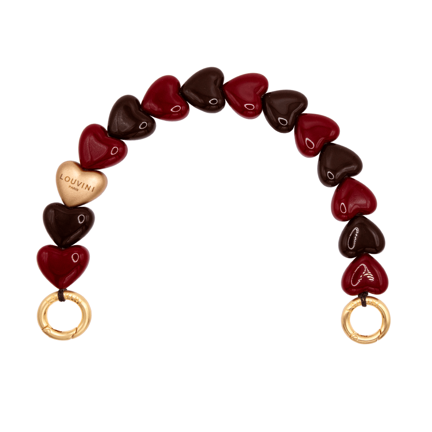 PETIT CUORE Bracelet - Burgnudy - Brown