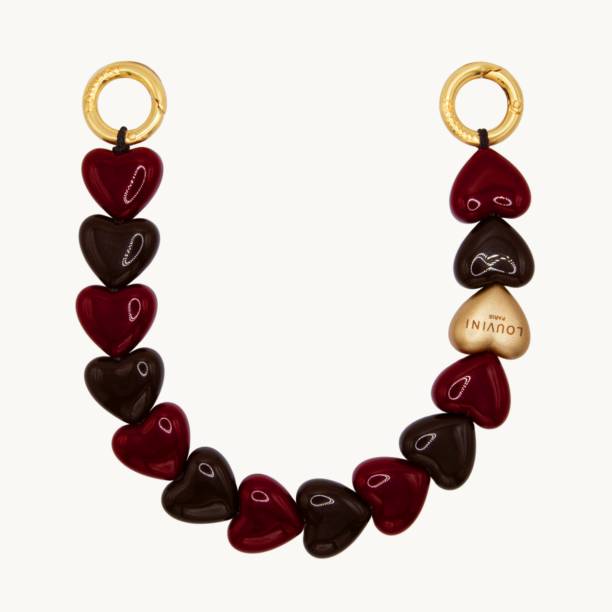 PETIT CUORE Bracelet - Burgundy-Brown