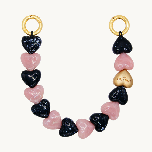 PETIT CUORE Bracelet - Black-Pink