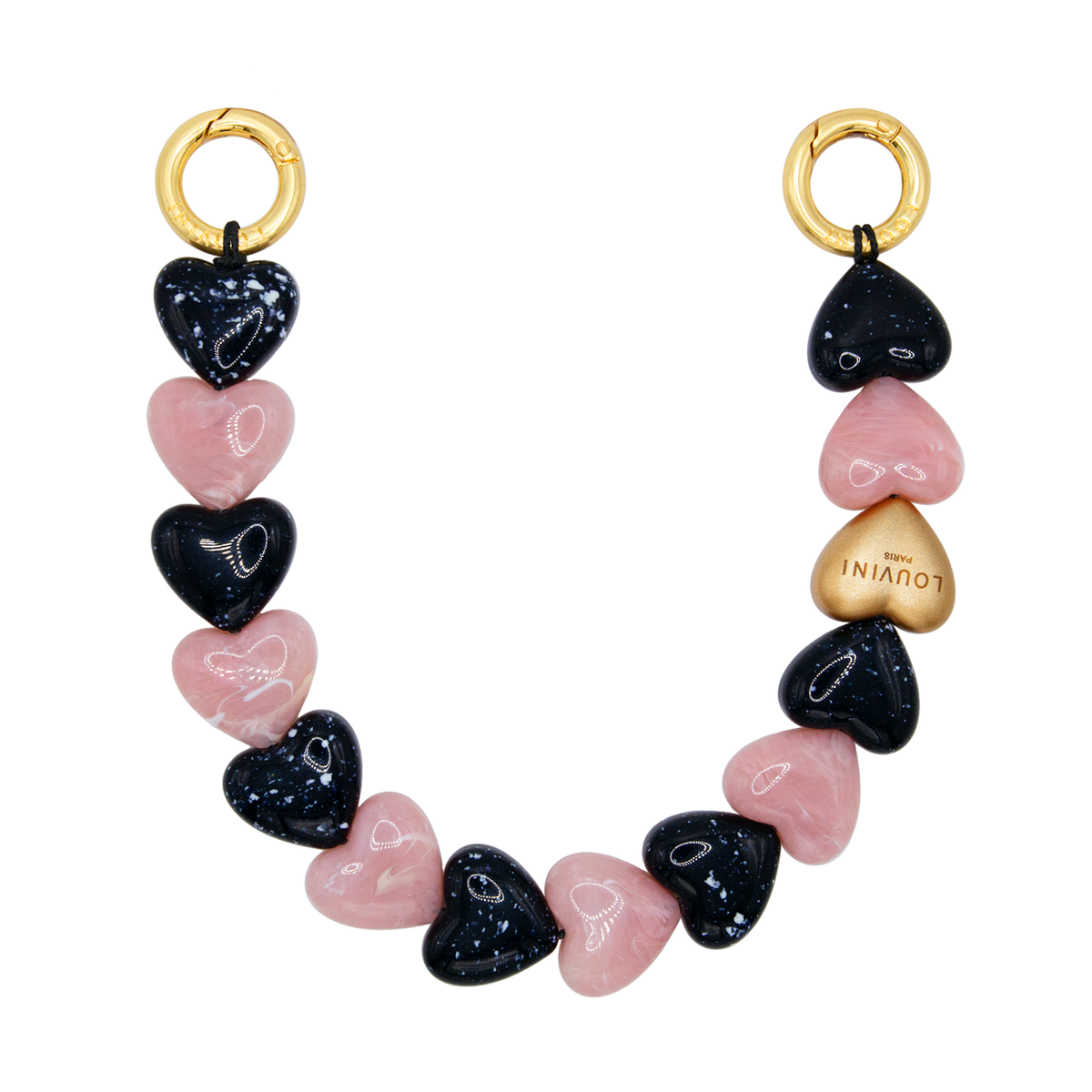 PETIT CUORE Bracelet - Black-Pink