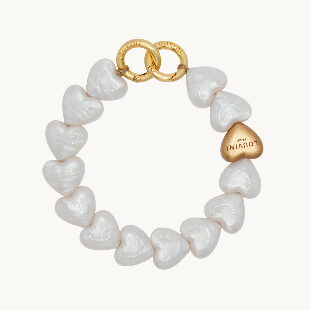 PETIT CUORE Bracelet - White Pearl