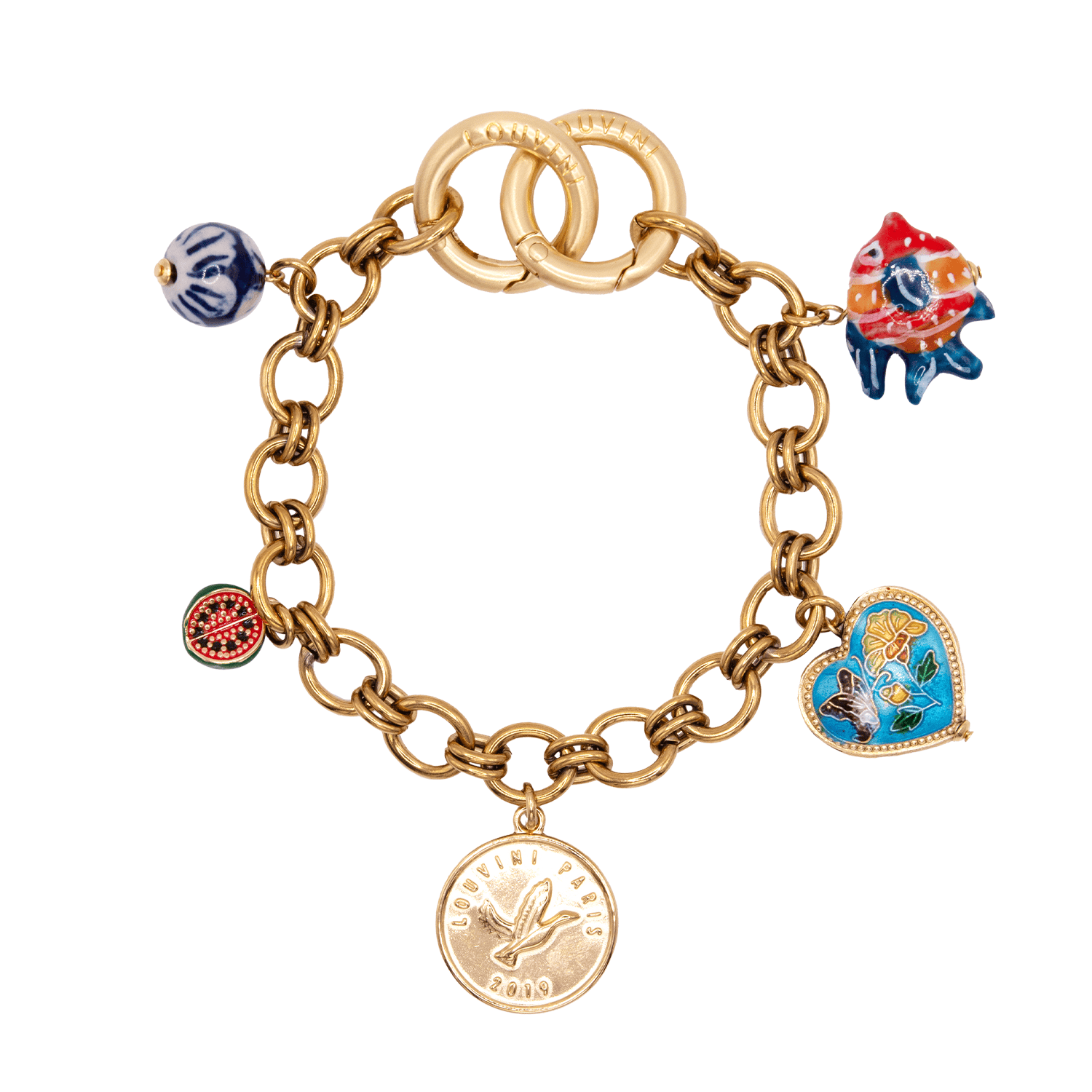 Bracelet en chaine avec des charms