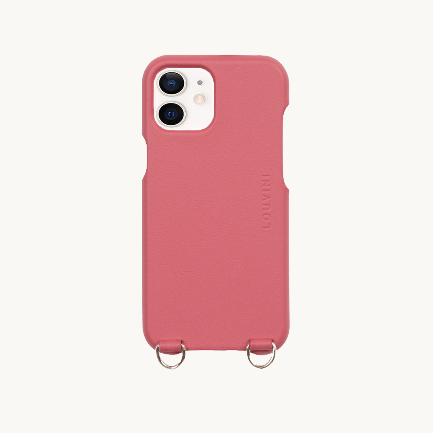 LEATHER IPHONE CASE PETIT LOU - Blush (iPhone 12 & 13 Mini)