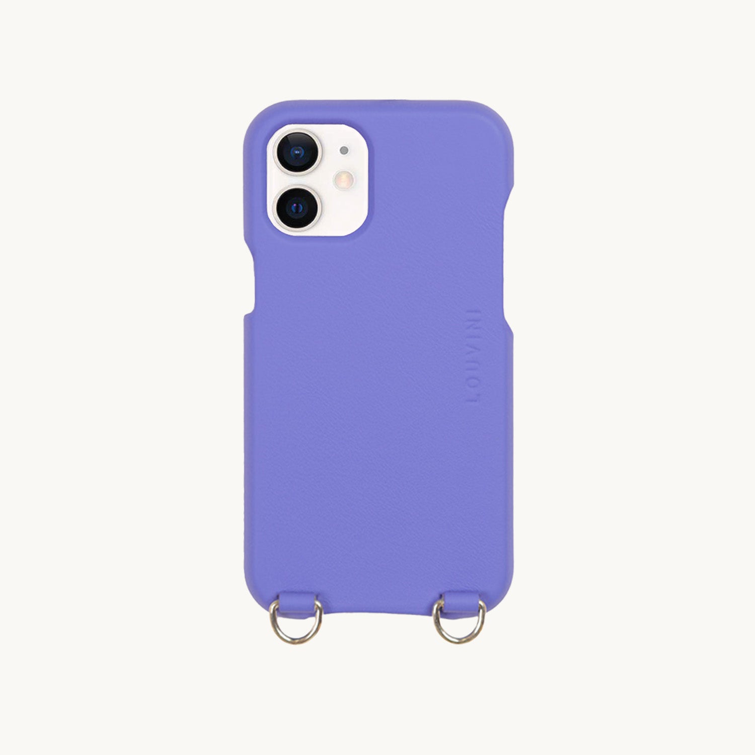 LEATHER IPHONE CASE PETIT LOU - Purple (iPhone 12 & 13 Mini)