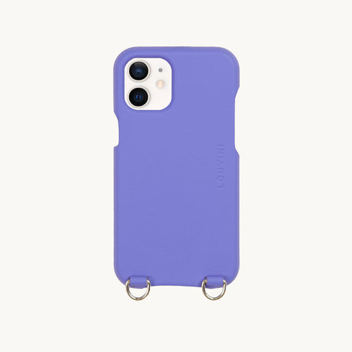 LEATHER IPHONE CASE PETIT LOU - Purple (iPhone 12 & 13 Mini)