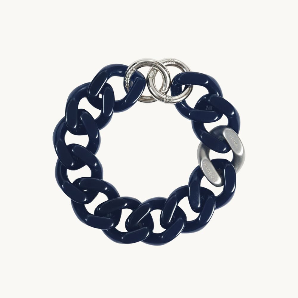 PETIT ZOE Silver Chain - Navy