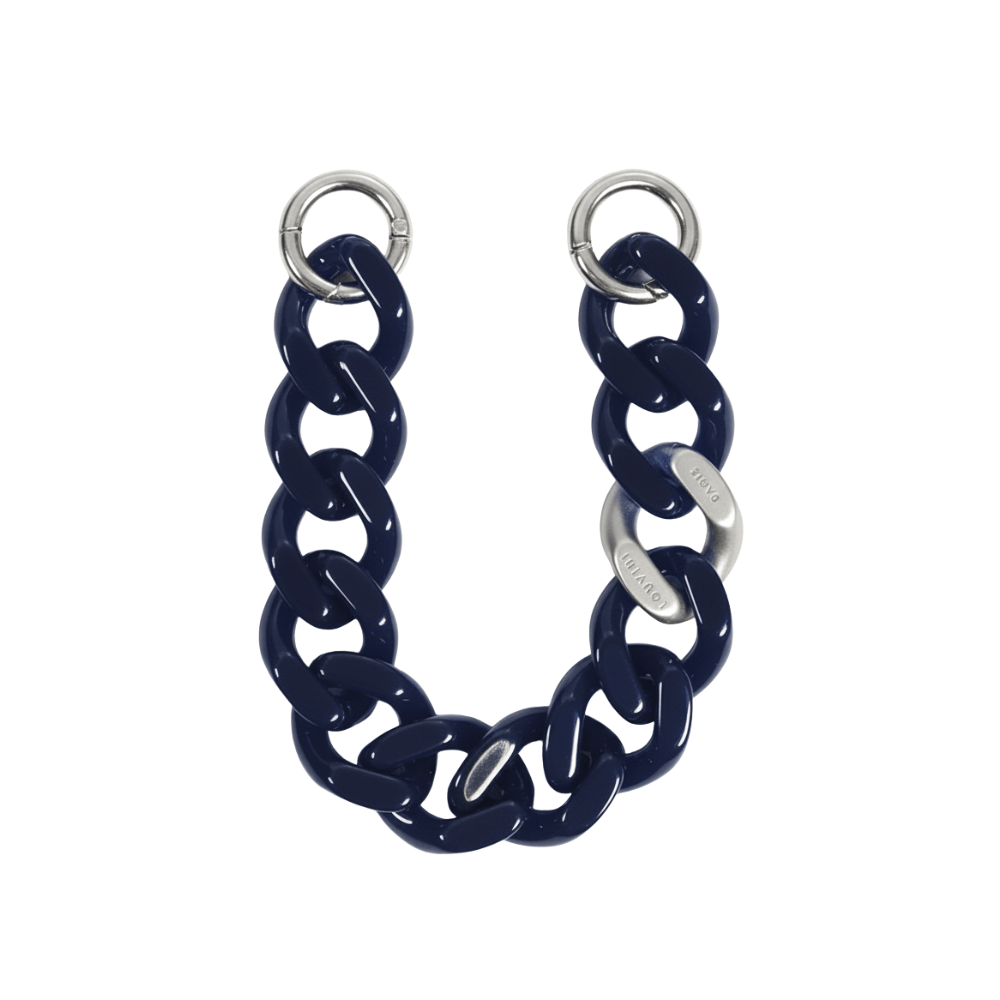 PETIT ZOE Silver Chain - Navy