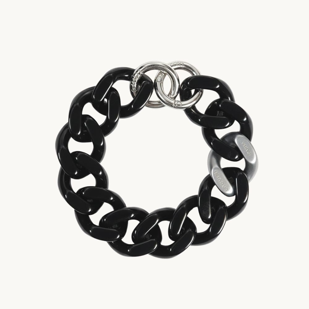 PETIT ZOE Silver Chain - Black