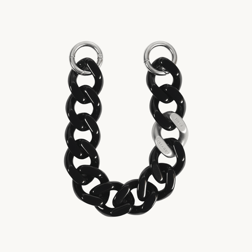 PETIT ZOE Silver Chain - Black