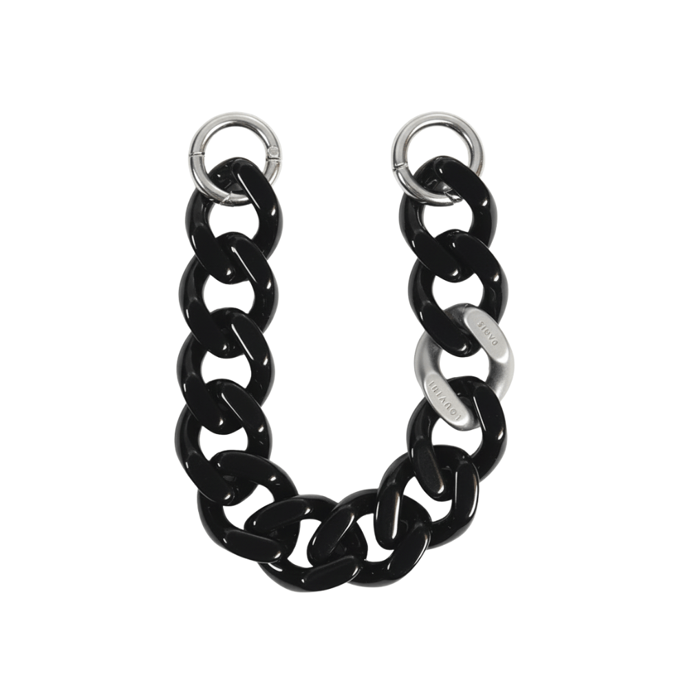PETIT ZOE Silver Chain - Black