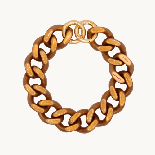 Bracelet de téléphone en résine doré