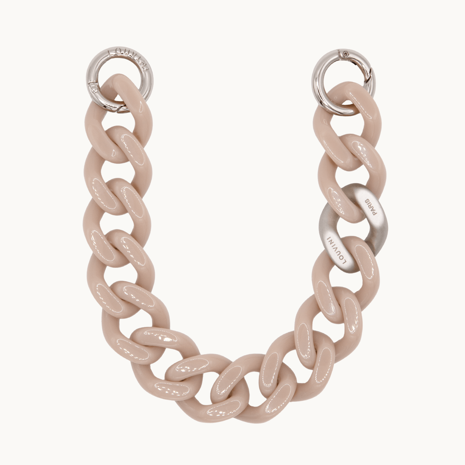 PETIT ZOE Silver Chain - Taupe
