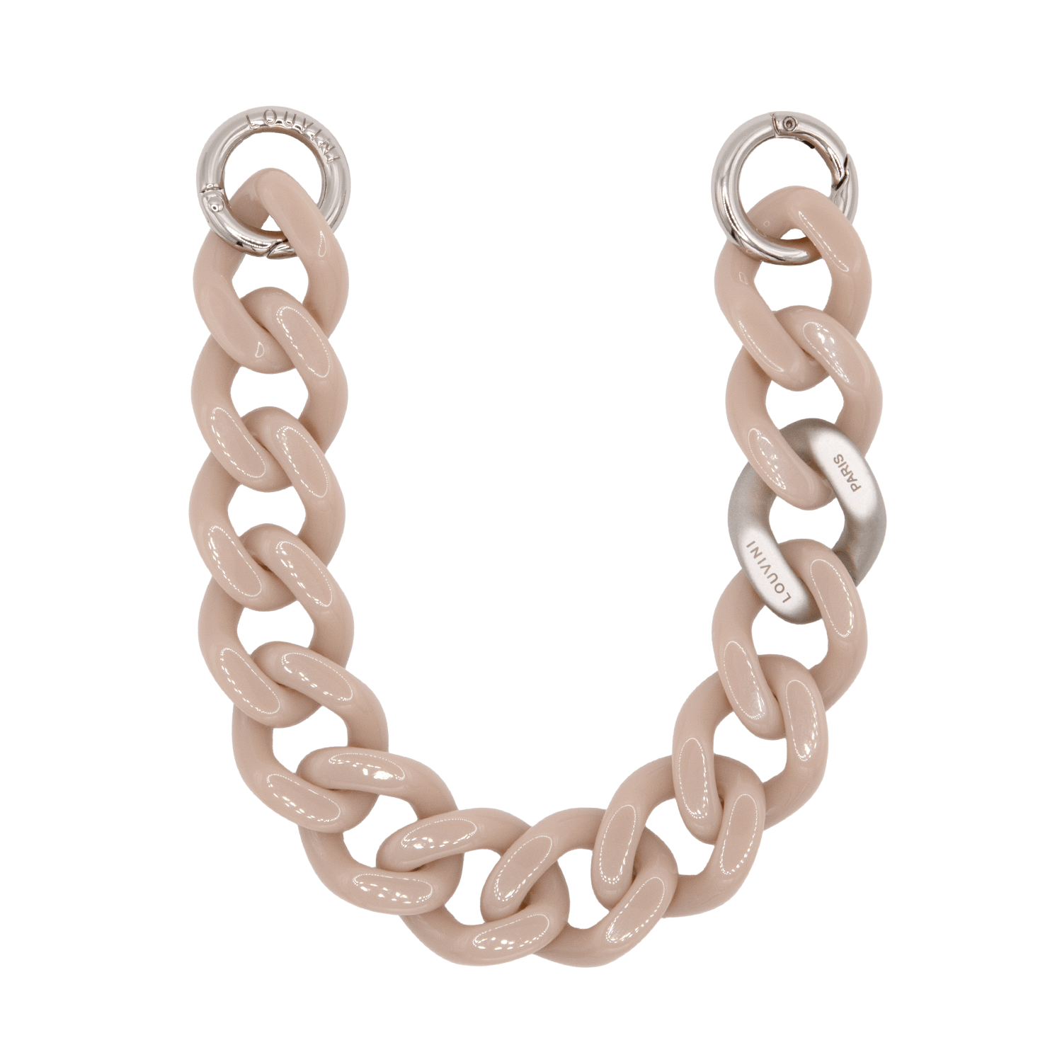 PETIT ZOE Silver Chain - Taupe