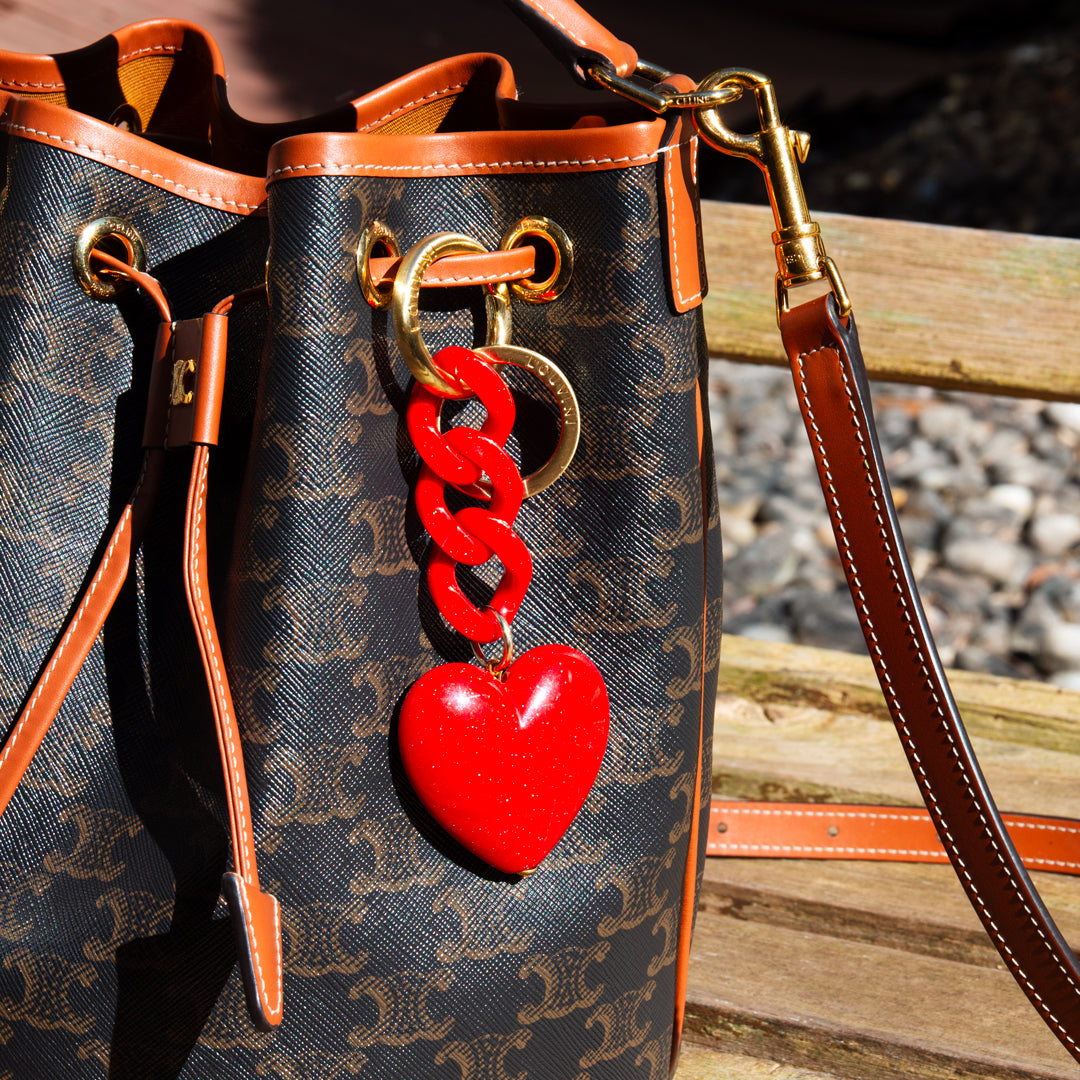 GRAND COEUR KEY RING - Red