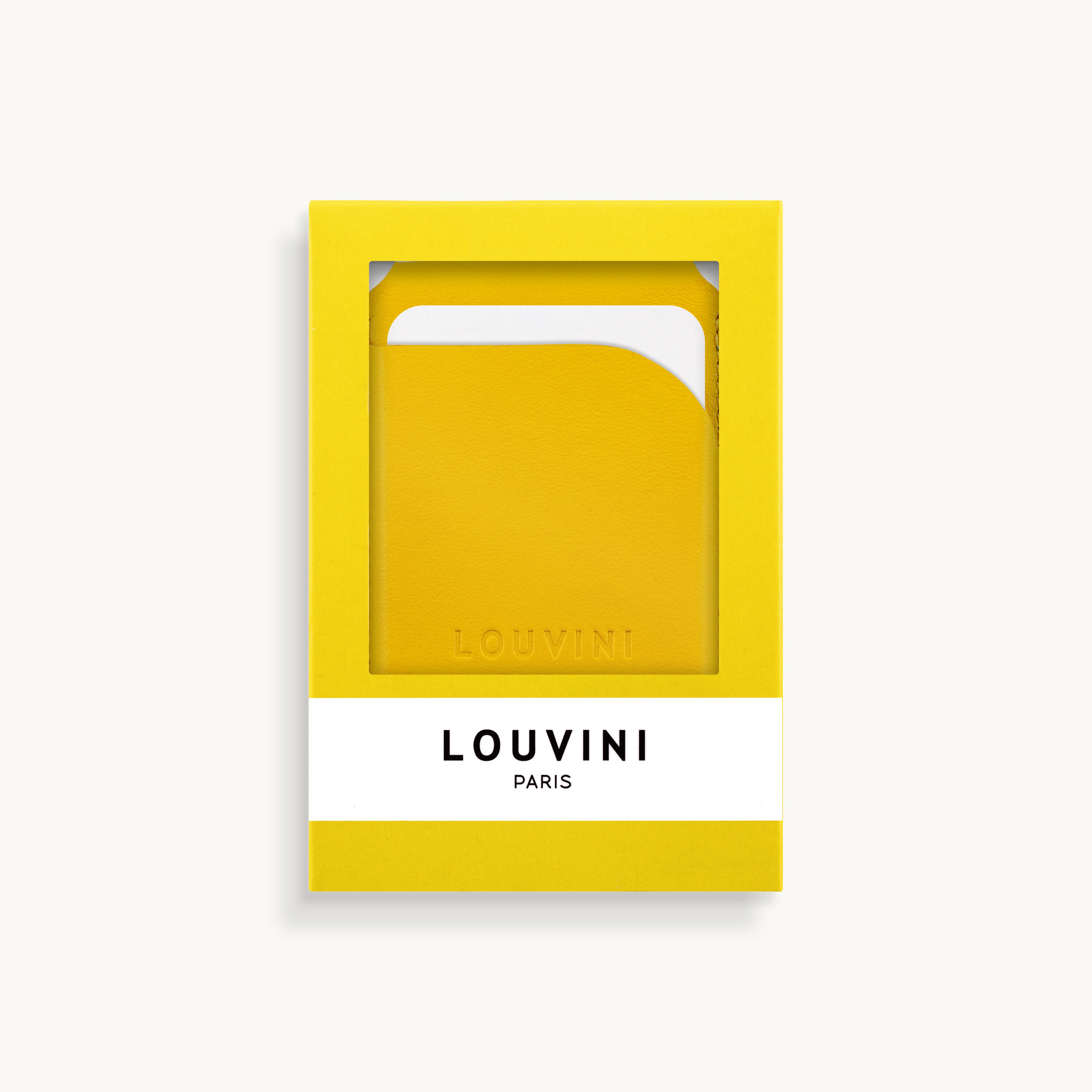 Porte-cartes MagSafe jaune pour coque de téléphone, accessoire pratique et tendance