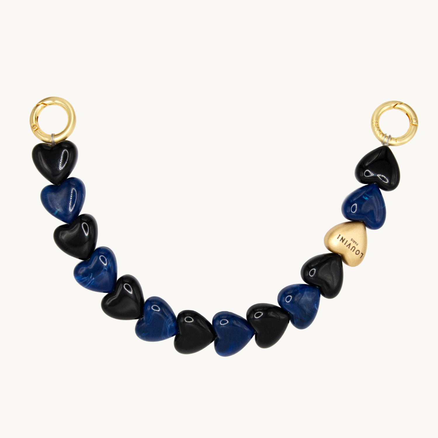 PETIT CUORE Bracelet - Black-Navy