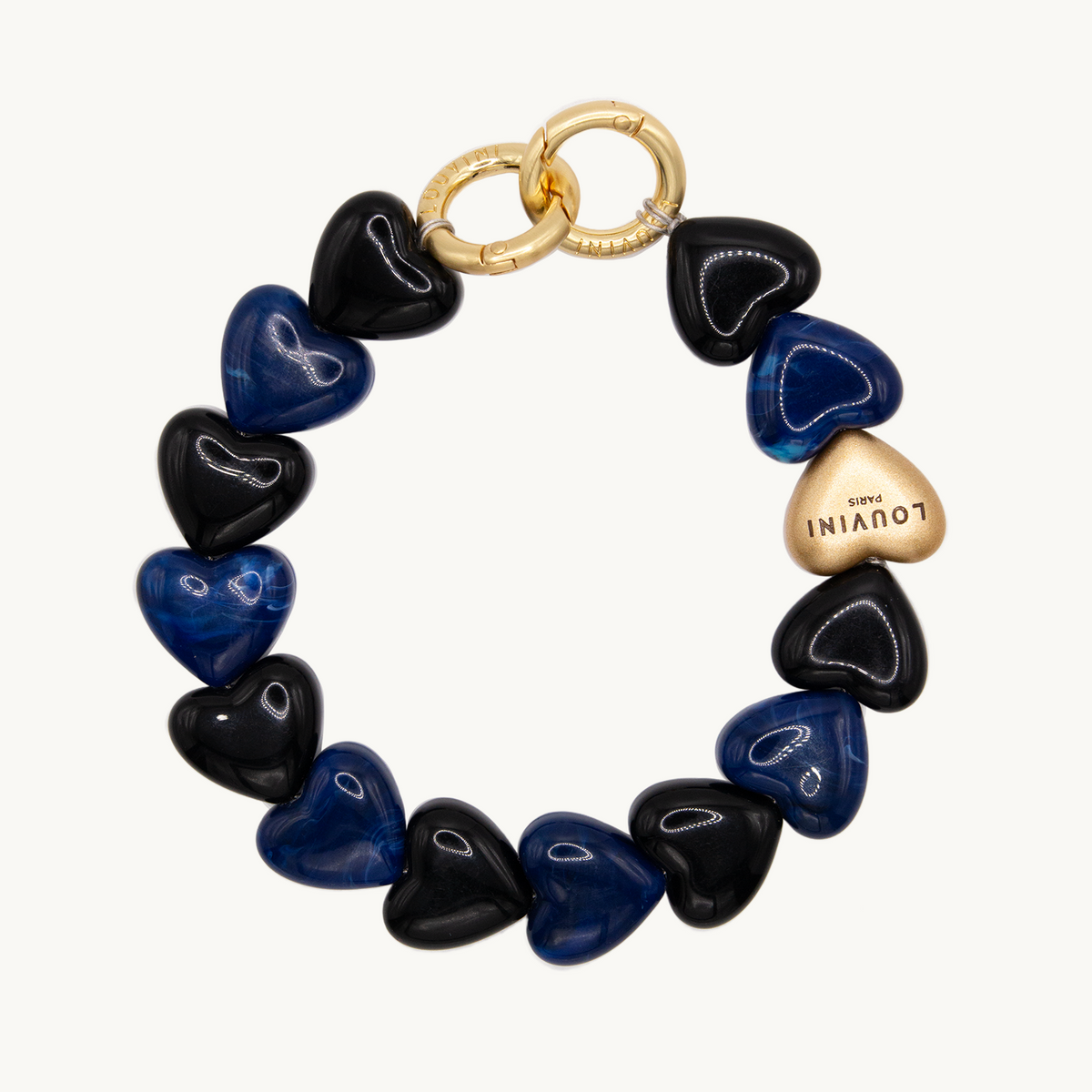 PETIT CUORE Bracelet - Black-Navy