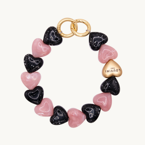 PETIT CUORE Bracelet - Black-Pink