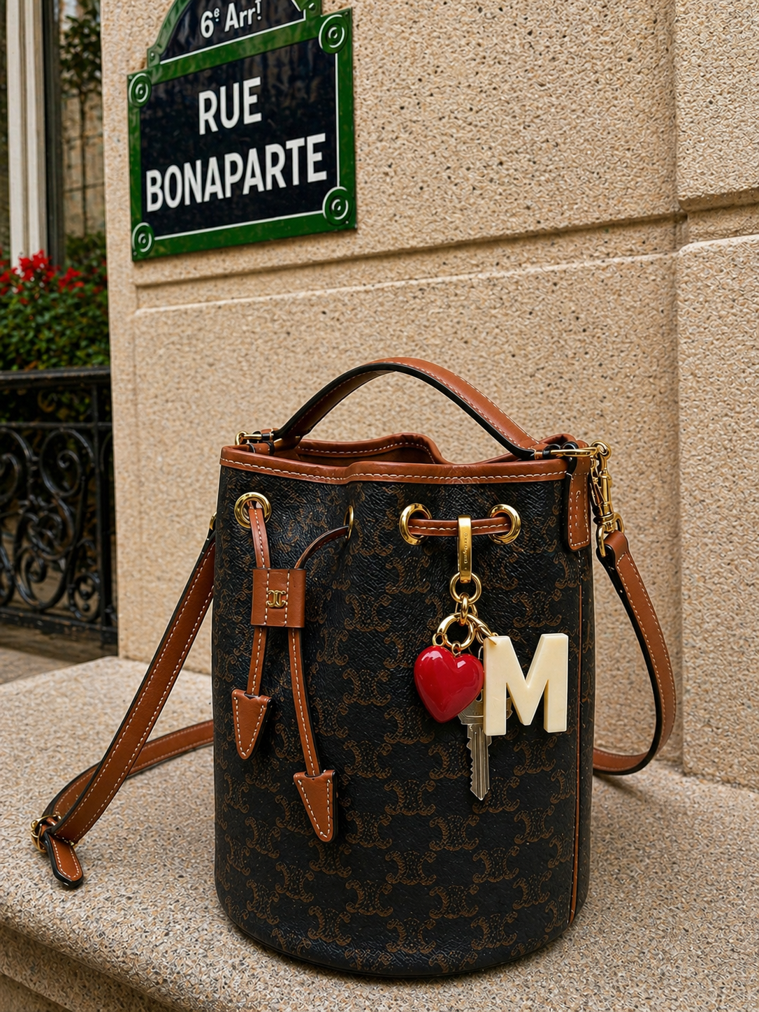 KEY RING - LETTRE D'AMOUR M