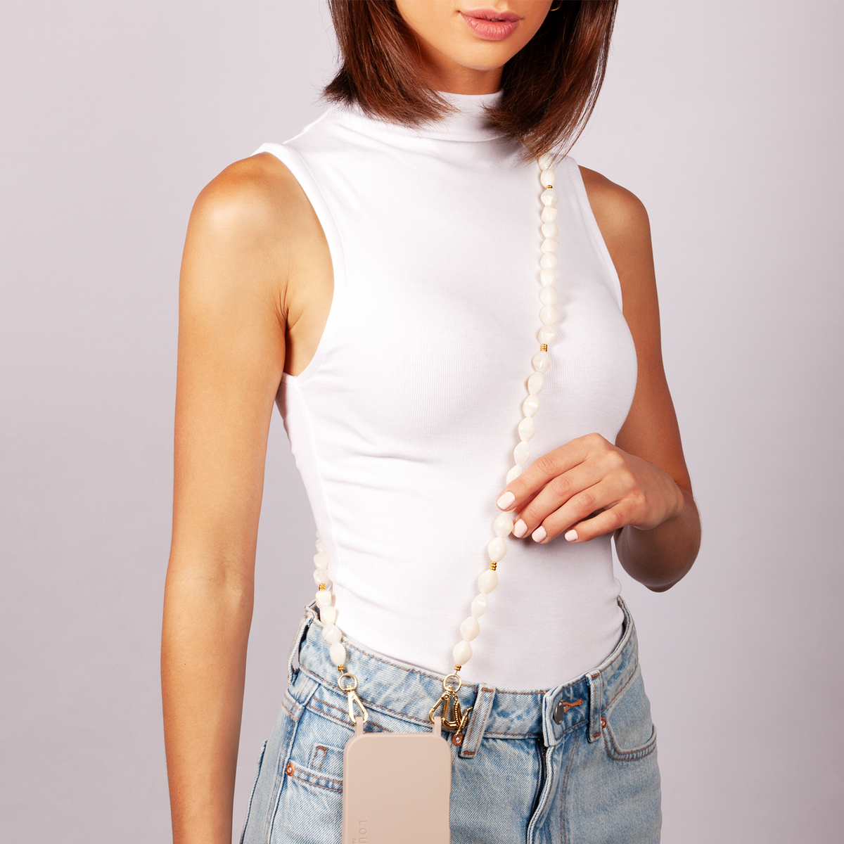 RITA Phone Chain - Beige