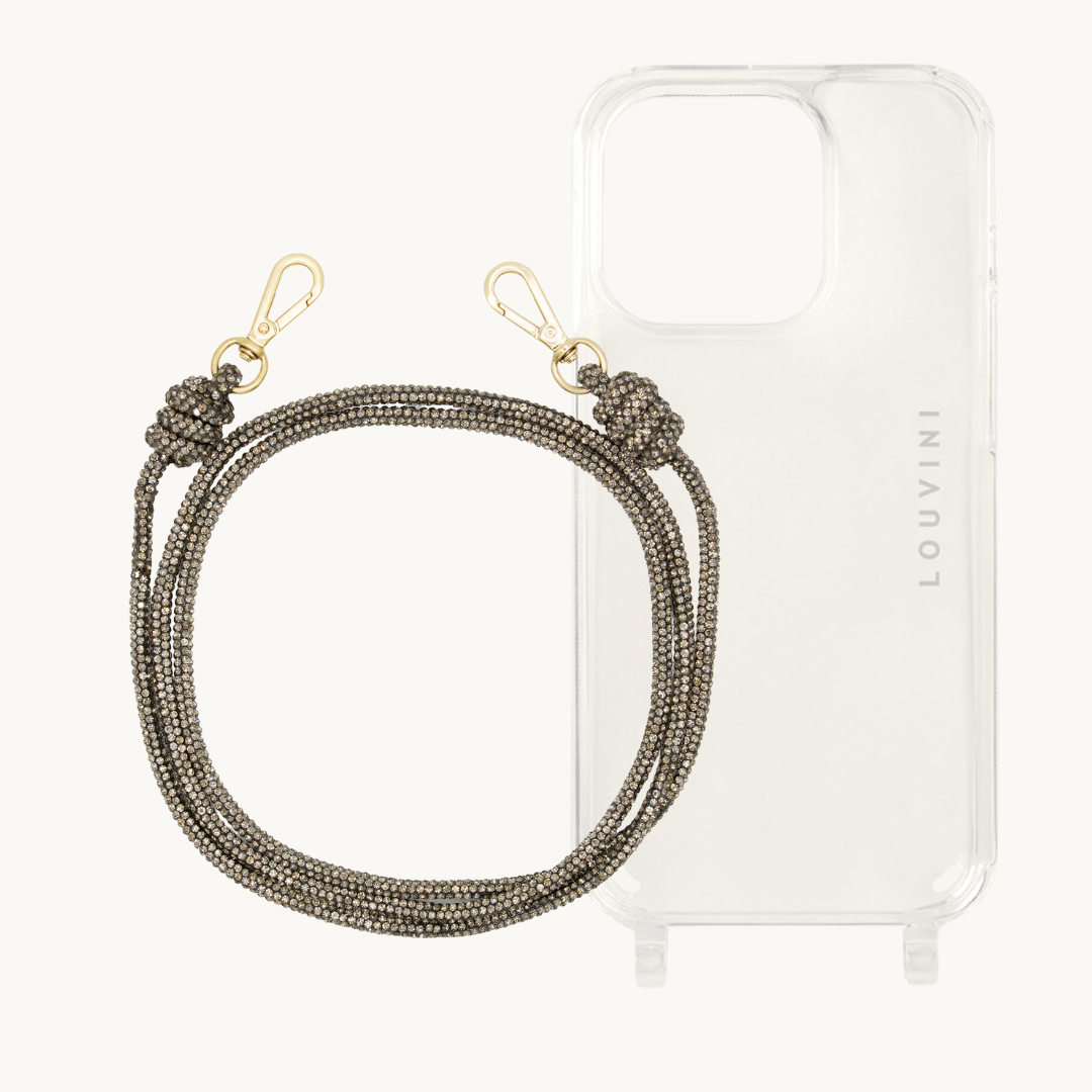 Transparent Iphone case & Anthracite Kim Cord 