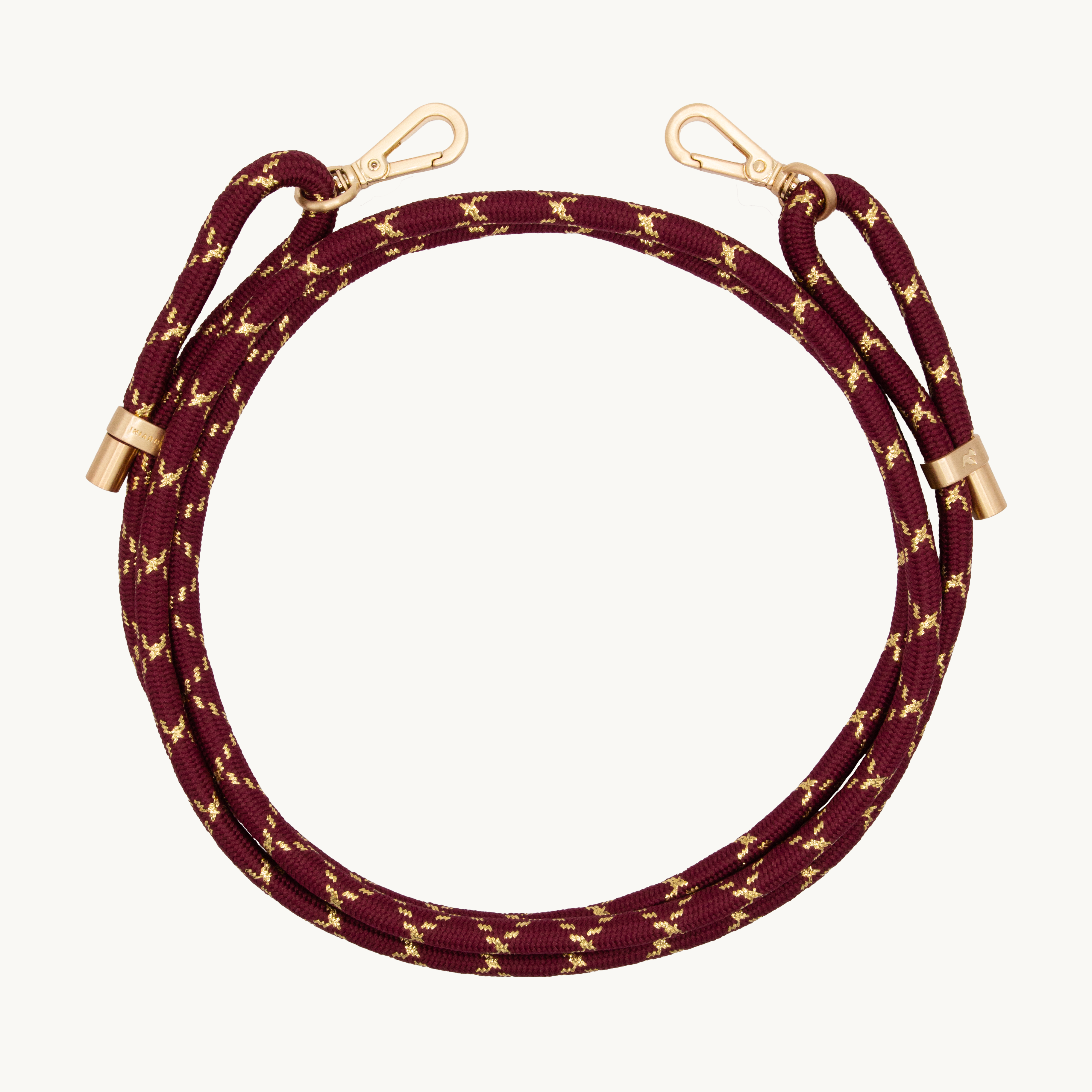 Burgundy MILO Phone Case & Burgundy Gold TESSA Cord