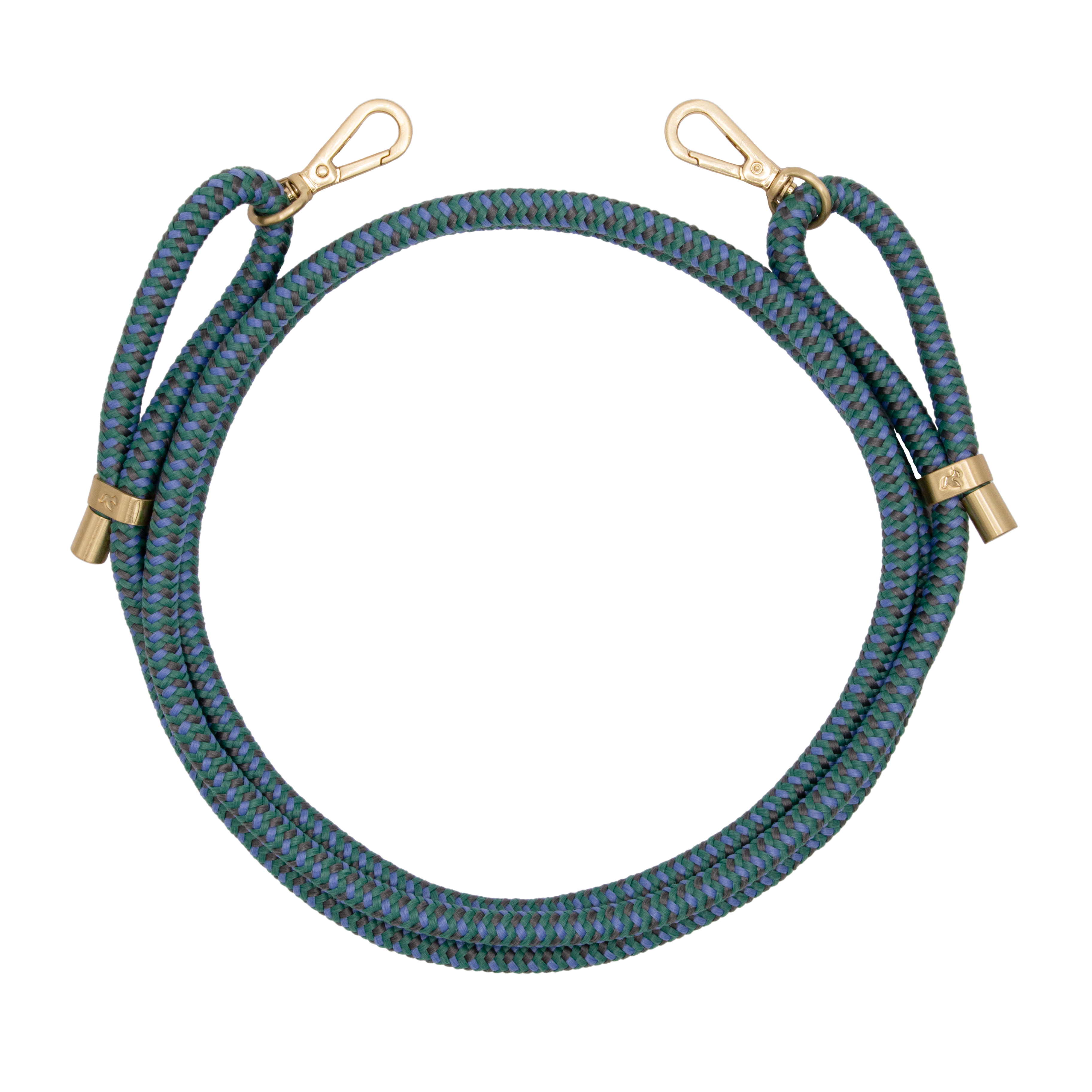 Cordon de telephone ajustable emeraude gris