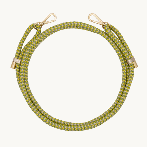 Cordon de telephone ajustable kaki jaune
