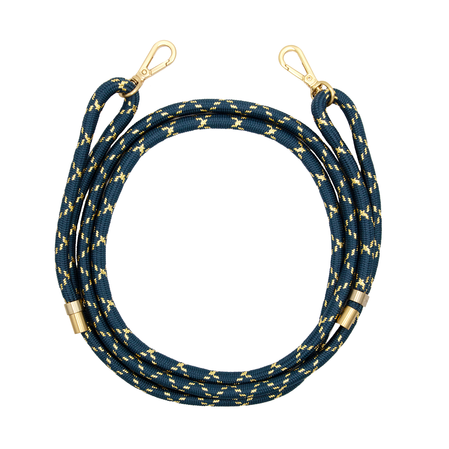 Cordon de telephone ajustable marine dore