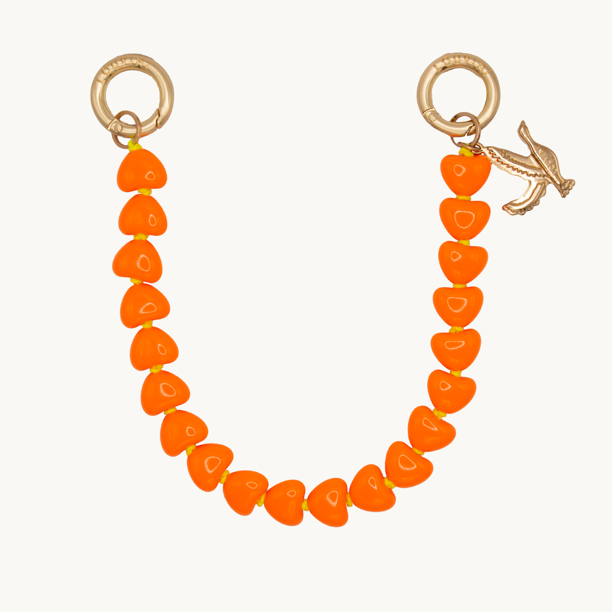 TINY CUORE Bracelet - Neon Orange | LOUVINI PARIS