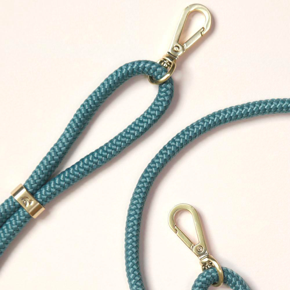 cordon telephone bleu turquoise bandouliere detail