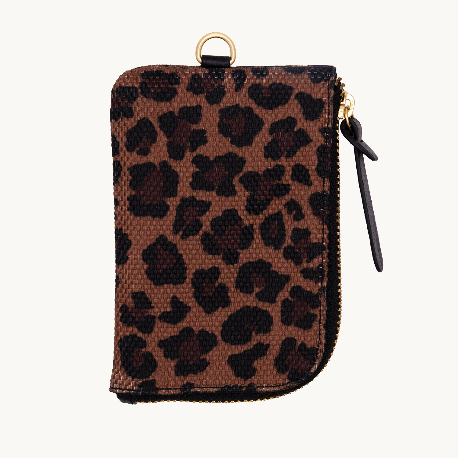 porte-carte Wally leopard dos