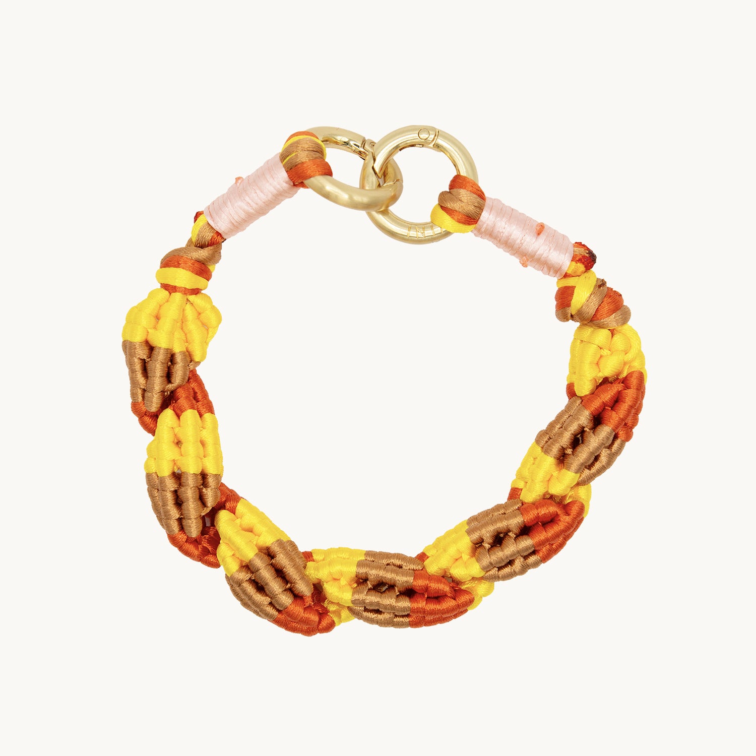 Bracelet Tissé pour téléphone LAYLA x YASSS Jaune orange