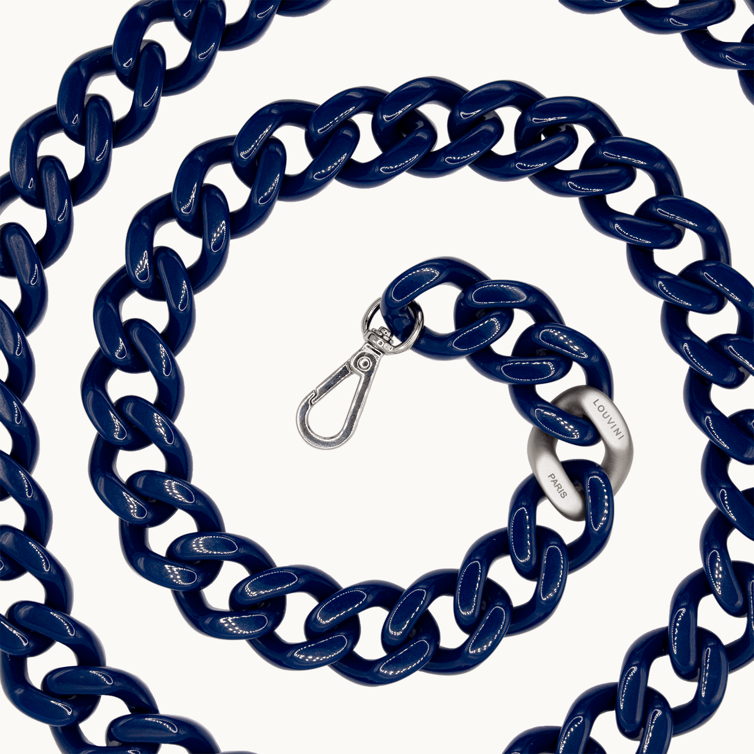 ZOE silver Chain - Navy
