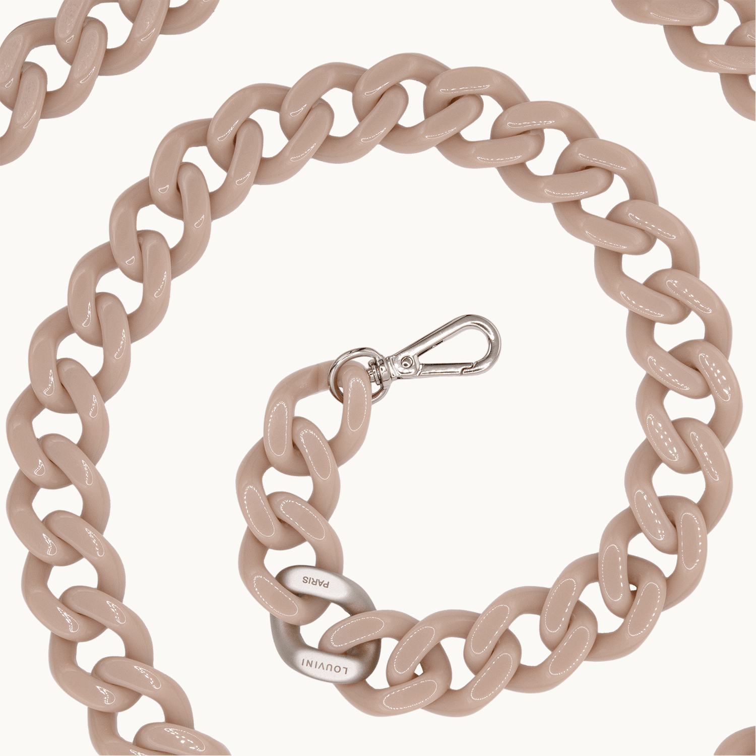ZOE silver Chain - Taupe