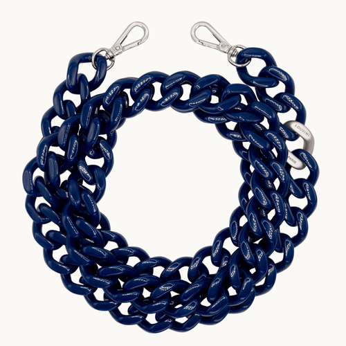ZOE silver Chain - Navy