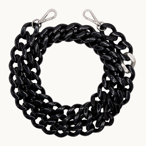 ZOE silver Chain - Black