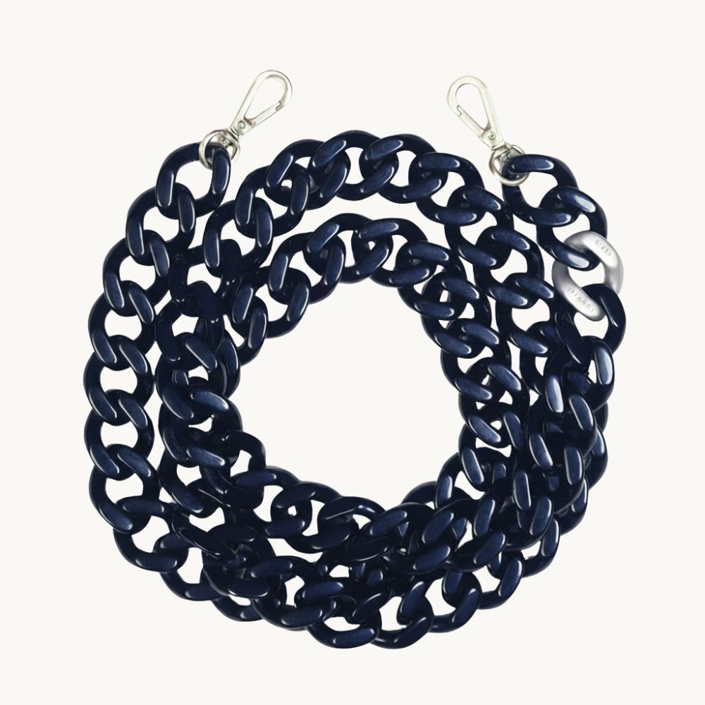 ZOE silver Chain - Navy