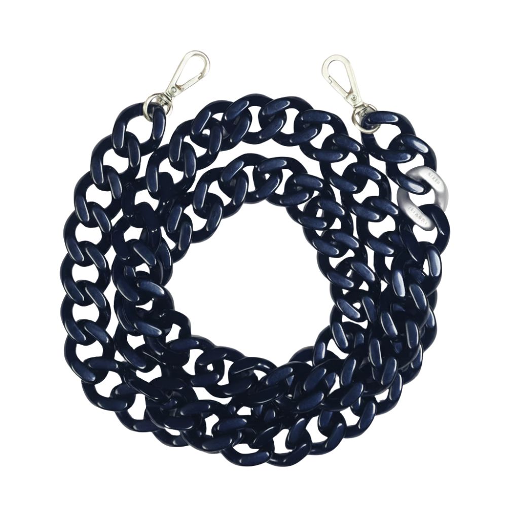 ZOE silver Chain - Navy