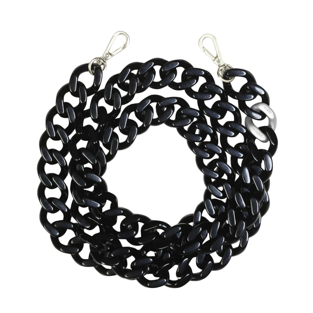 ZOE silver Chain - Black