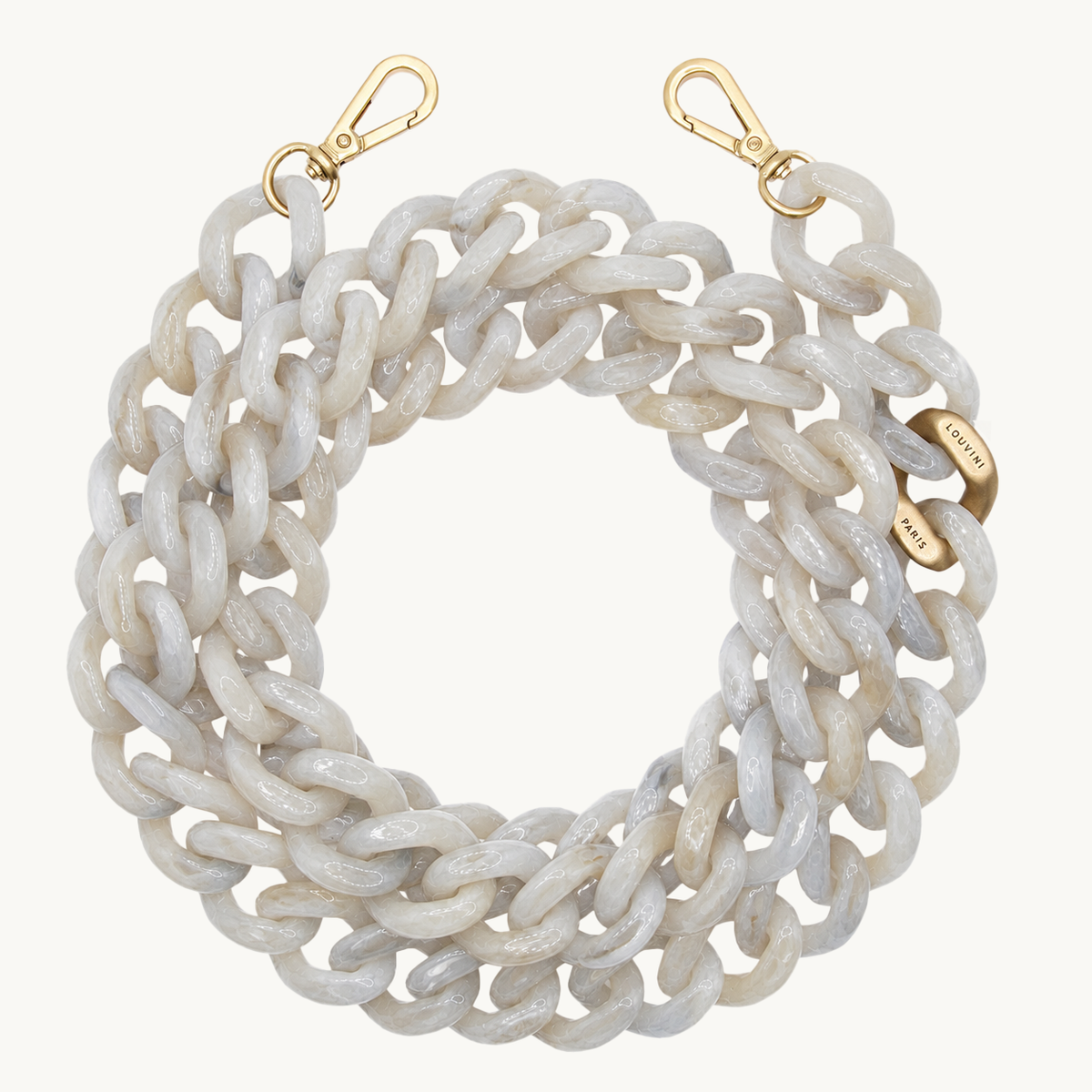 ZOE Phone Chain - Marbled White