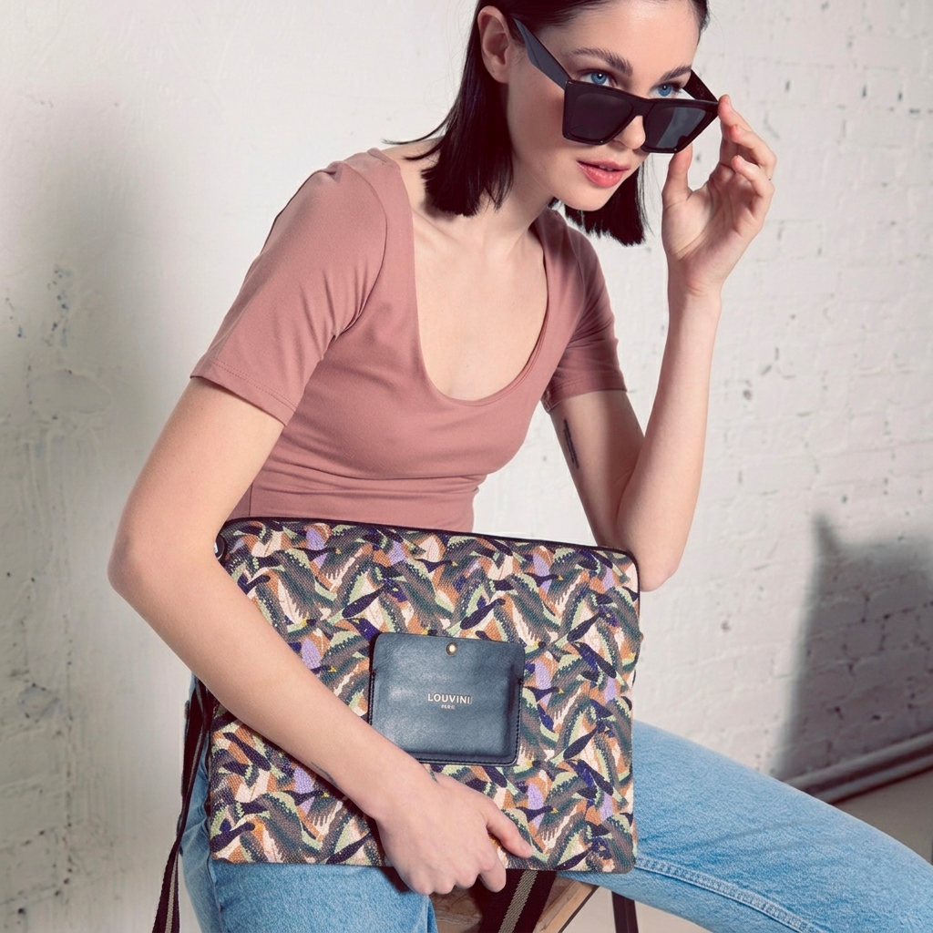 STELLA Birds Laptop Sleeve - Khaki